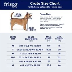 Frisco Heavy Duty Fold & Carry Single Door Collapsible Wire Dog Crate 11 Frisco Heavy Duty Fold & Carry Single Door Collapsible Wire Dog Crate -Chewy 109783 PT2. AC SS1800 V1667228771