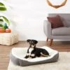 Frisco Sherpa Rectangular Bolster Dog Bed -Chewy 129483 MAIN. AC SS1800 V1566334977