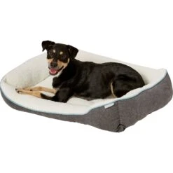 Frisco Sherpa Rectangular Bolster Dog Bed 11 Frisco Sherpa Rectangular Bolster Dog Bed -Chewy 129483 PT4. AC SS1800 V1578442390