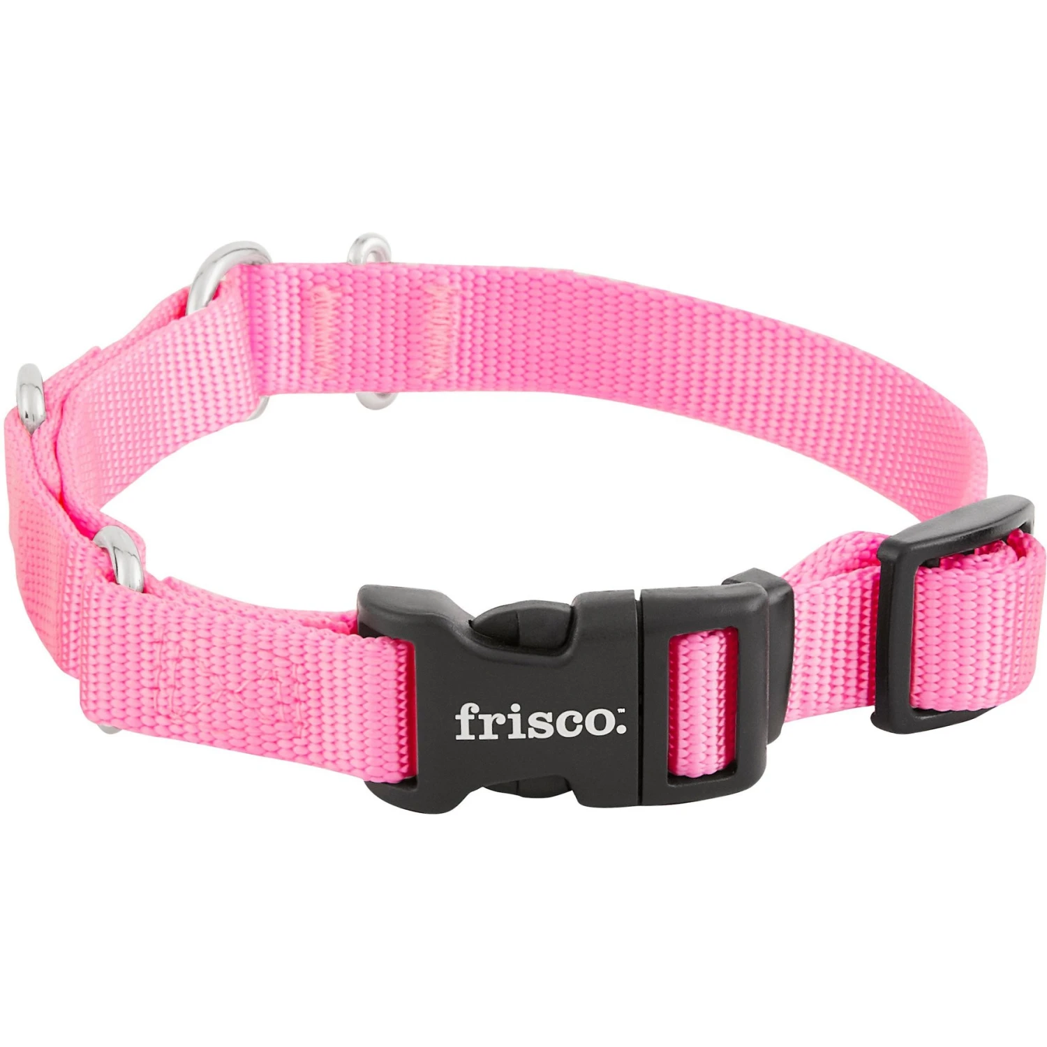Frisco Solid Nylon Martingale Dog Collar With Buckle 6 Frisco Solid Nylon Martingale Dog Collar With Buckle - Image 4