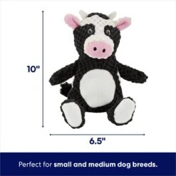 Frisco Cow Textured Plush Squeaky Dog Toy 9 Frisco Cow Textured Plush Squeaky Dog Toy -Chewy 147059 PT1. AC SS1800 V1691776574