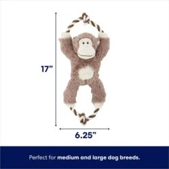 Frisco Monkey Plush With Rope Squeaky Dog Toy 8 Frisco Monkey Plush With Rope Squeaky Dog Toy -Chewy 147067 PT1. AC SS1800 V1674080695