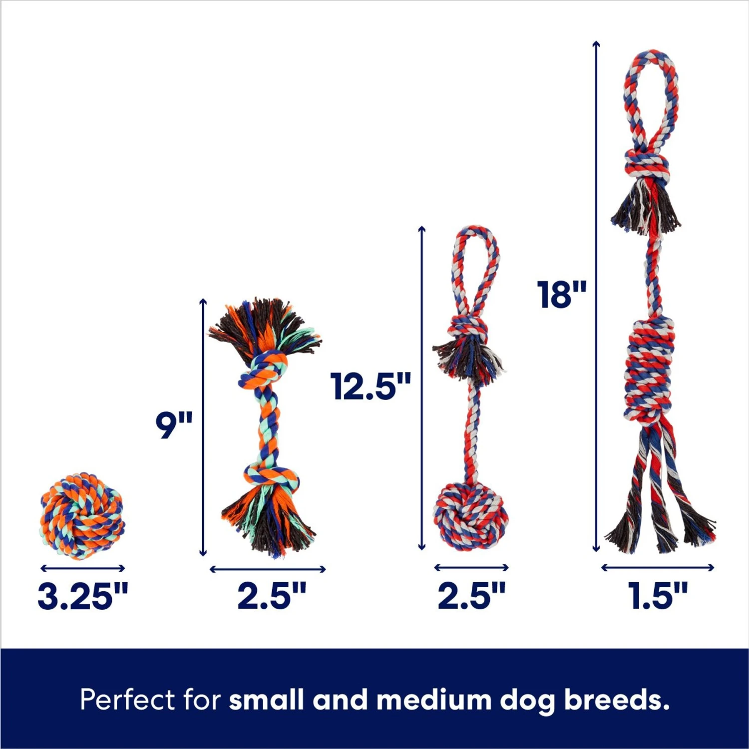 Frisco Rope Multipack Dog Toy 4 Frisco Rope Multipack Dog Toy - Image 2