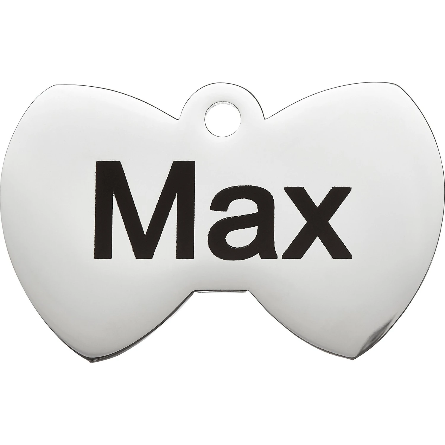 Frisco Stainless Steel Personalized Dog & Cat ID Tag, Bow Tie 5 Frisco Stainless Steel Personalized Dog & Cat ID Tag, Bow Tie - Image 3