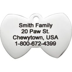 Frisco Stainless Steel Personalized Dog & Cat ID Tag, Bow Tie 12 Frisco Stainless Steel Personalized Dog & Cat ID Tag, Bow Tie -Chewy 152997 PT3. AC SS1800 V1548964672