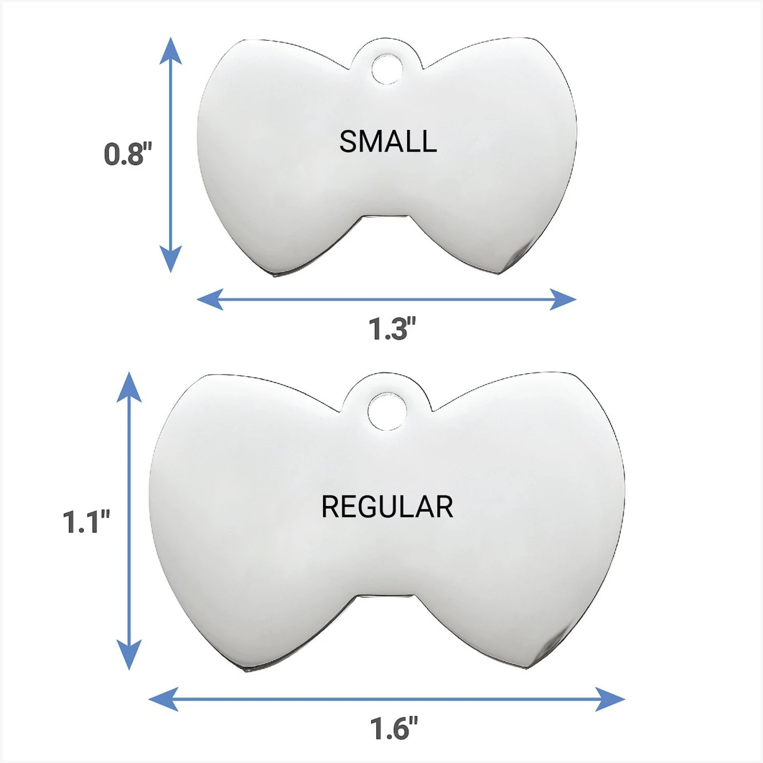 Frisco Stainless Steel Personalized Dog & Cat ID Tag, Bow Tie 9 Frisco Stainless Steel Personalized Dog & Cat ID Tag, Bow Tie - Image 7