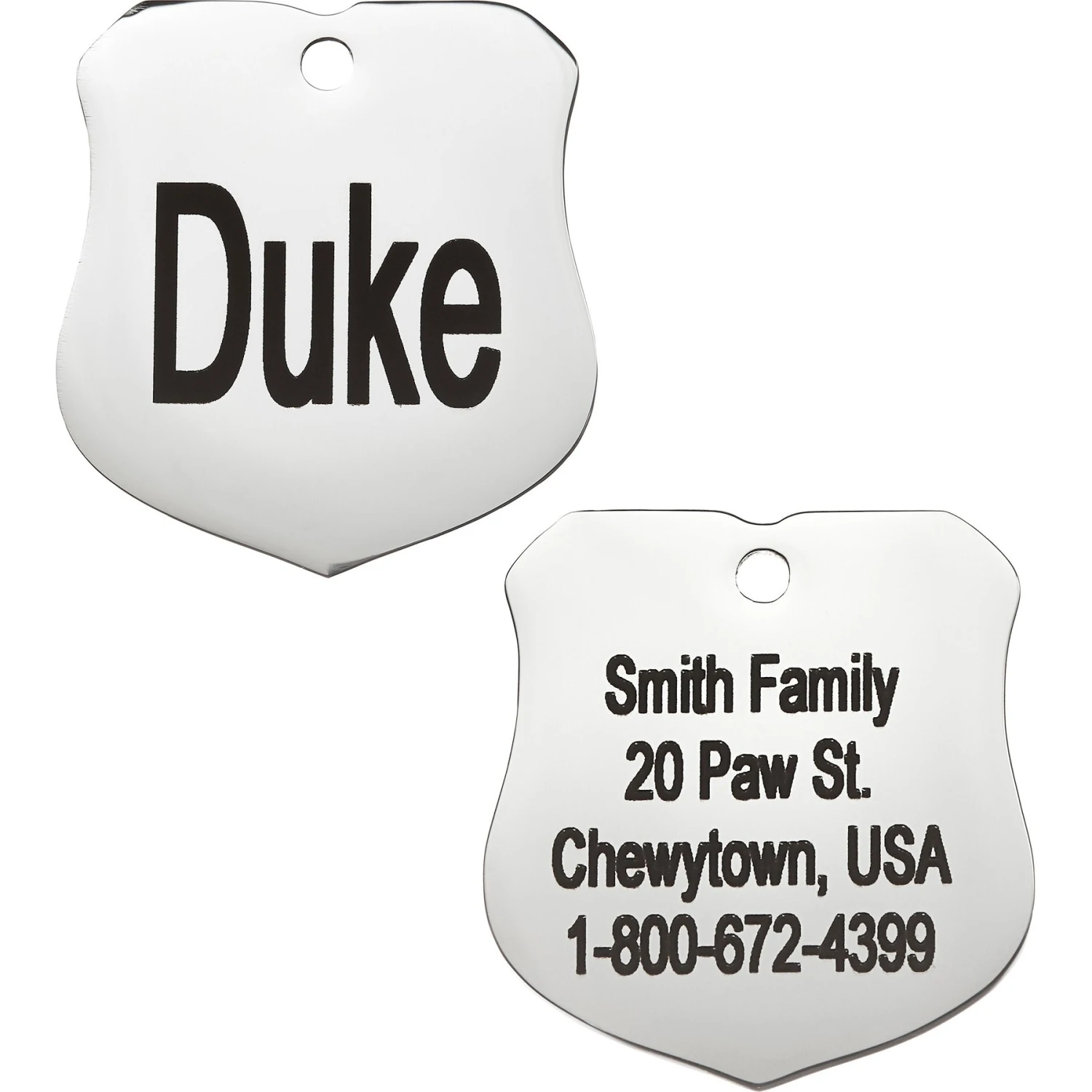 Frisco Stainless Steel Personalized Dog & Cat ID Tag, Badge 3 Frisco Stainless Steel Personalized Dog & Cat ID Tag, Badge
