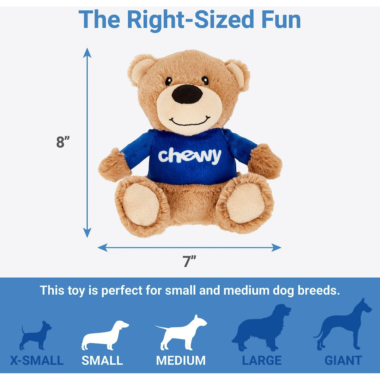 Frisco Chewy Bear Plush Squeaky Dog Toy 4 Frisco Chewy Bear Plush Squeaky Dog Toy - Image 2