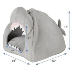 Frisco Novelty Shark Covered Cat & Dog Bed -Chewy 165339 PT3. AC SS1800 V1627580569