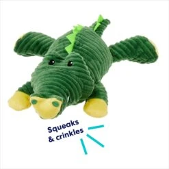 Frisco Alligator Corduroy Plush Squeaky Dog Toy -Chewy 174705 PT2. AC SS1800 V1686579681