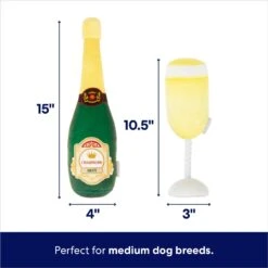 Frisco Champagne & Flute Plush Squeaky Dog Toy 9 Frisco Champagne & Flute Plush Squeaky Dog Toy -Chewy 183243 PT1. AC SS1800 V1695748411