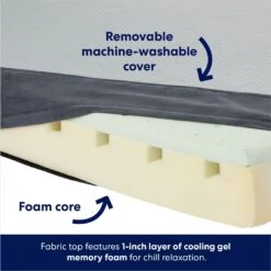 Frisco Cooling Orthopedic Pillow Dog Bed W/Removable Cover 10 Frisco Cooling Orthopedic Pillow Dog Bed W/Removable Cover -Chewy 210223 PT3. AC SS1800 V1700243663