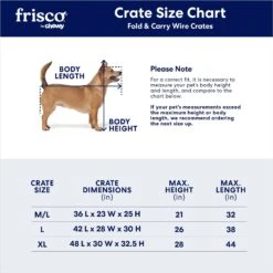 Frisco Fold & Carry Single Door Collapsible Wire Dog Crate & Mat Kit -Chewy 212620 PT2. AC SS1800 V1672870099