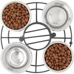 Frisco Multi Pet Feeding 4-Bowls Stainless Steel Dog & Cat Bowls, 0.5 Cup 14 Frisco Multi Pet Feeding 4-Bowls Stainless Steel Dog & Cat Bowls, 0.5 Cup -Chewy 213787 PT4. AC SS1800 V1599240375