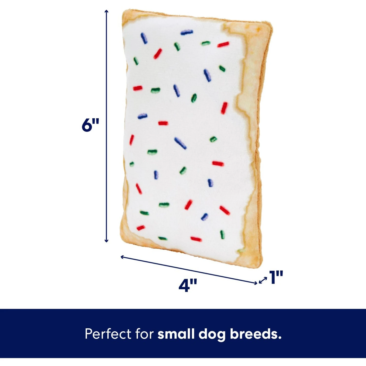 Frisco Frosted Pastry Stuffing-Free Flat Plush Squeaky Dog Toy 4 Frisco Frosted Pastry Stuffing-Free Flat Plush Squeaky Dog Toy - Image 2