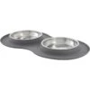 Frisco Double Stainless Steel Pet Bowl With Silicone Mat 1 Frisco Double Stainless Steel Pet Bowl With Silicone Mat -Chewy 215986 MAIN. AC SS1800 V1591020063