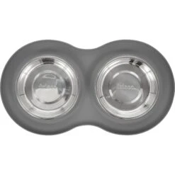 Frisco Double Stainless Steel Pet Bowl With Silicone Mat 13 Frisco Double Stainless Steel Pet Bowl With Silicone Mat -Chewy 215986 PT3. AC SS1800 V1591020066