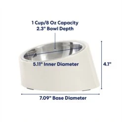 Frisco Slanted Stainless Steel Bowl 10 Frisco Slanted Stainless Steel Bowl -Chewy 216028 PT1. AC SS1800 V1685731992