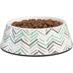 Frisco Chevron Brushed Melamine Bowl -Chewy 216059 PT2. AC SS1800 V1591020984