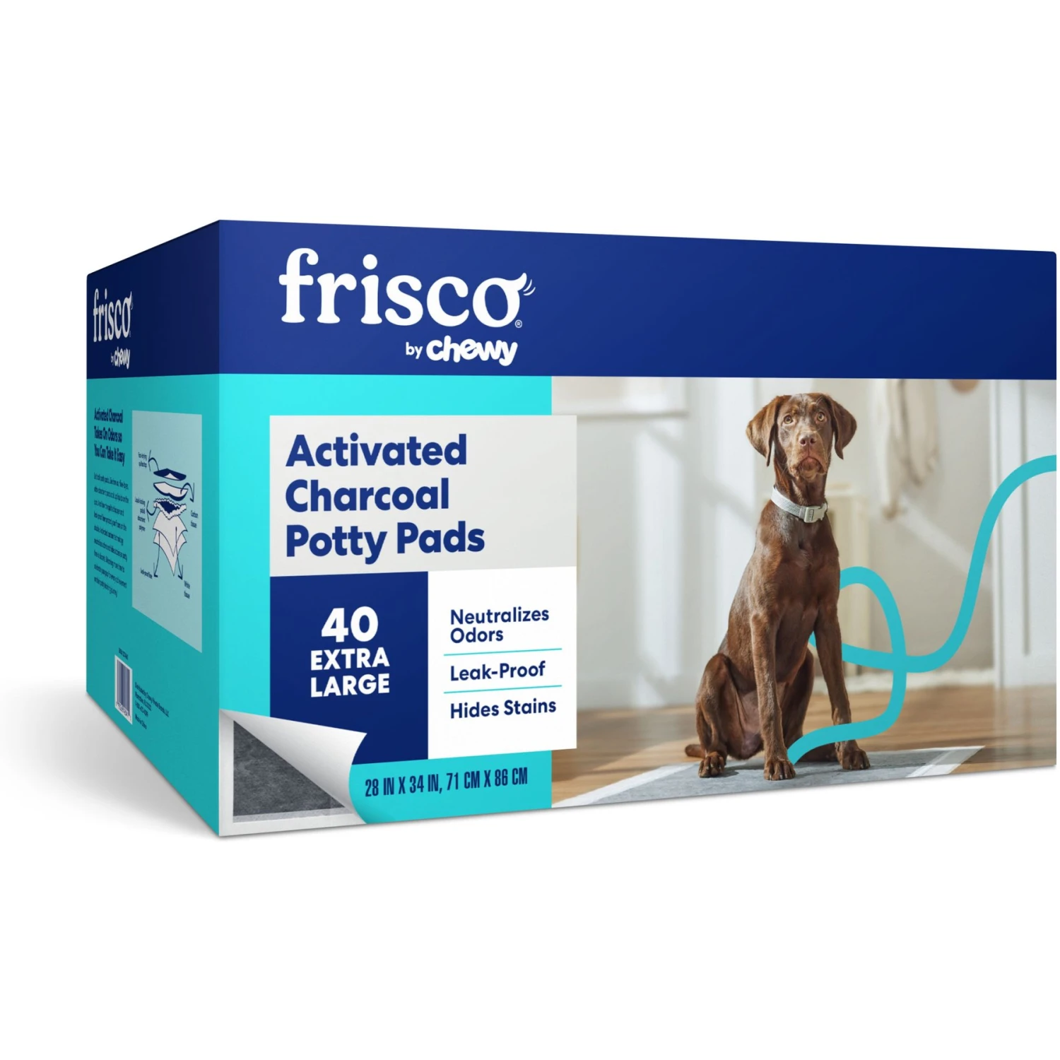 Frisco Extra Large Charcoal Dog Training & Potty Pads 3 Frisco Extra Large Charcoal Dog Training & Potty Pads