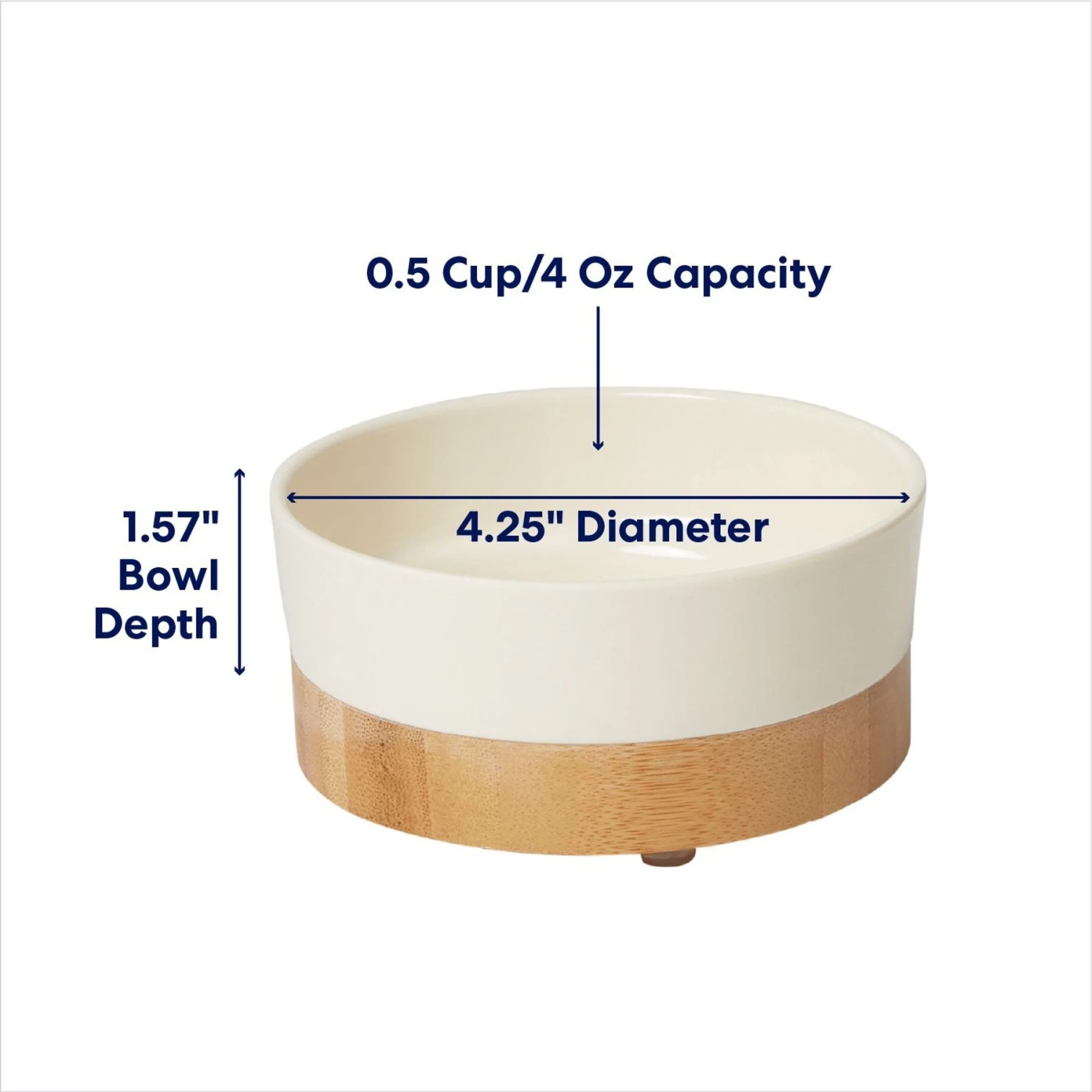 Frisco Melamine Dog & Cat Bowl With Bamboo Base 3 Frisco Melamine Dog & Cat Bowl With Bamboo Base - Image 2