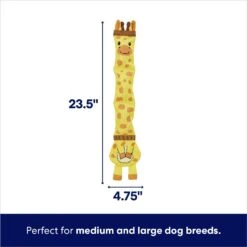 Frisco Giraffe Ballistic Nylon Stuffing-Free Squeaky Dog Toy -Chewy 233611 PT1. AC SS1800 V1695748359