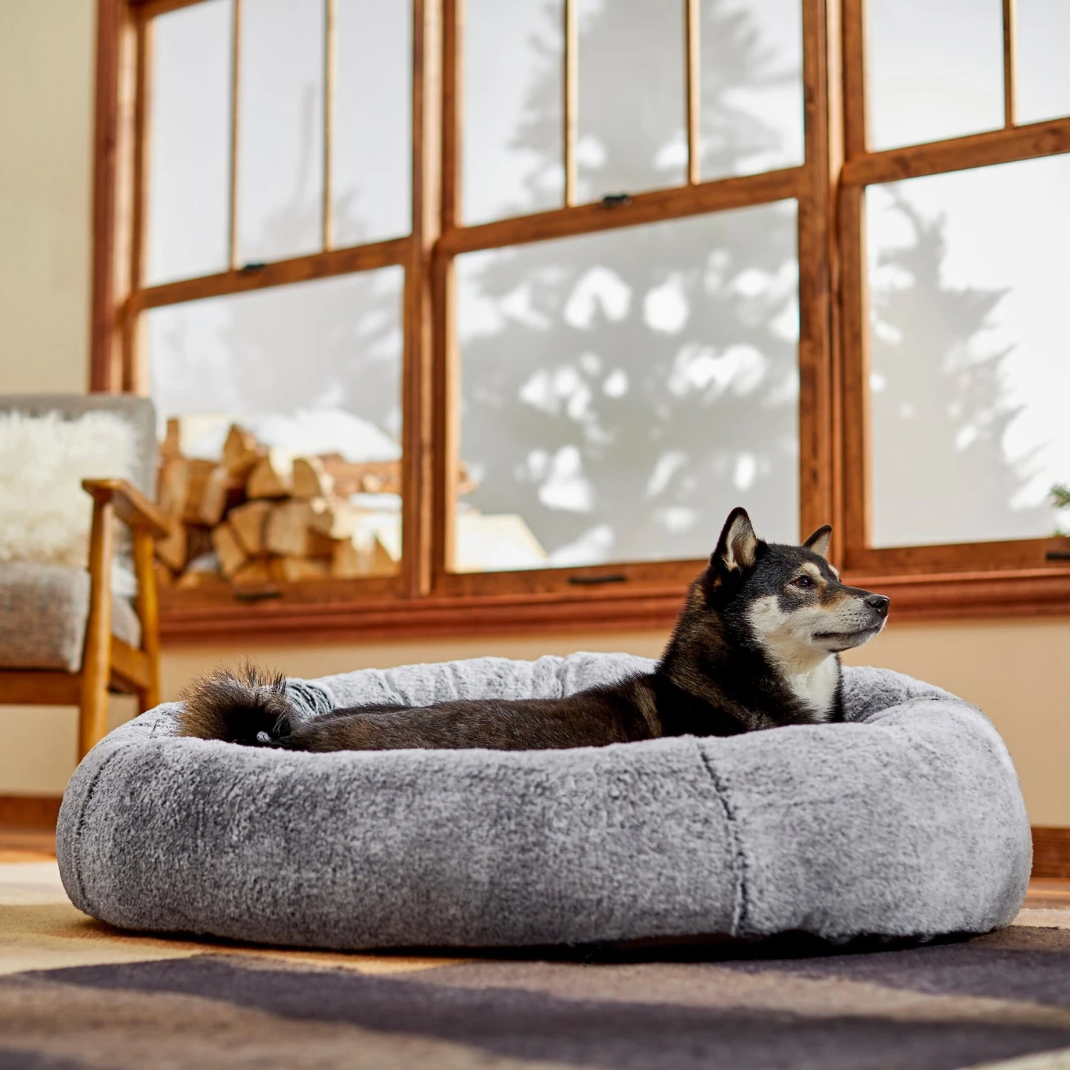 Frisco Plush Camel Back Donut Bolster Cat & Dog Bed 3 Frisco Plush Camel Back Donut Bolster Cat & Dog Bed