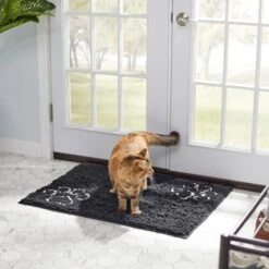 Frisco Microfiber Chenille Paw Print Doormat -Chewy 235886 PT4. AC SS1800 V1606833847