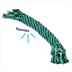 Frisco Flat Teal & Gray Braided Rope Squeaky Fetch Dog Toy 9 Frisco Flat Teal & Gray Braided Rope Squeaky Fetch Dog Toy -Chewy 242127 PT2. AC SS1800 V1695748438