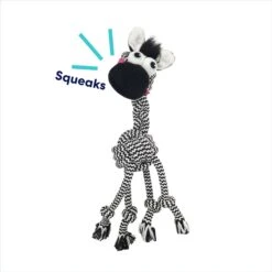 Frisco Zebra Rope Squeaky Dog Toy 9 Frisco Zebra Rope Squeaky Dog Toy -Chewy 242163 PT2. AC SS1800 V1691785246