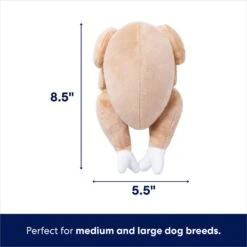 Frisco Holiday Turkey 2-in-1 Plush Squeaky Dog Toy -Chewy 244925 PT2. AC SS1800 V1695045679