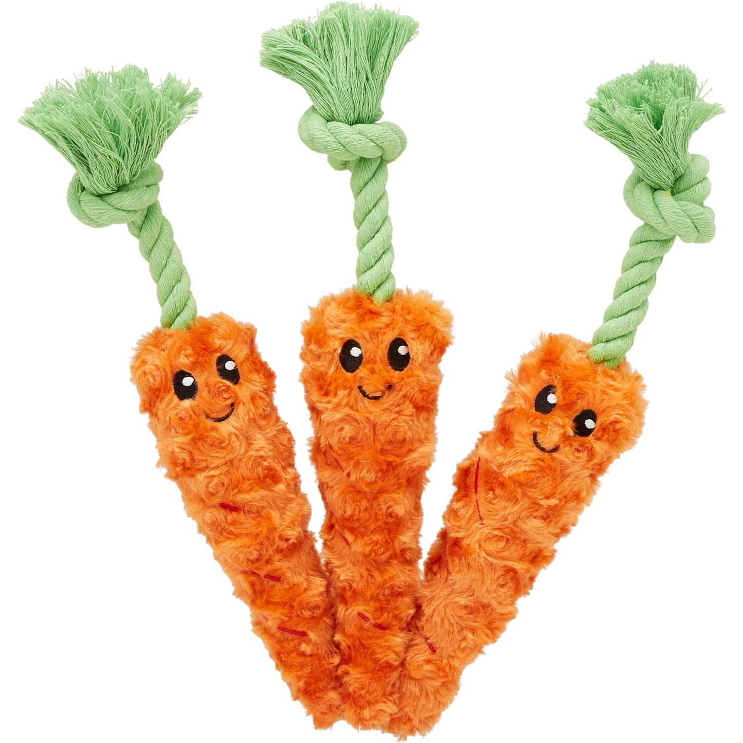 Frisco Easter Carrot Plush With Rope Dog Toy 3 Frisco Easter Carrot Plush With Rope Dog Toy