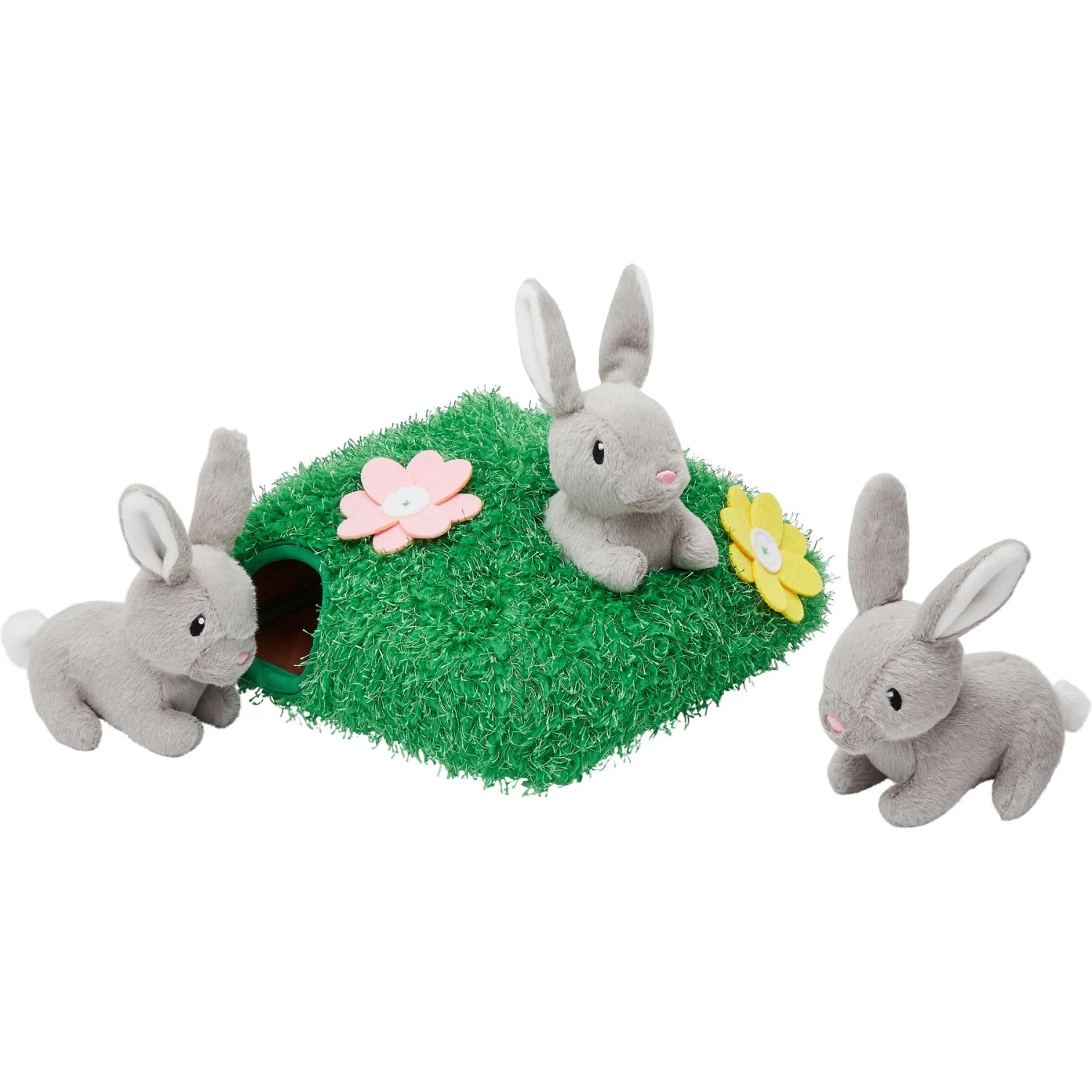 Frisco Spring Bunny Burrow Hide & Seek Plush Squeaky Dog Toy 3 Frisco Spring Bunny Burrow Hide & Seek Plush Squeaky Dog Toy