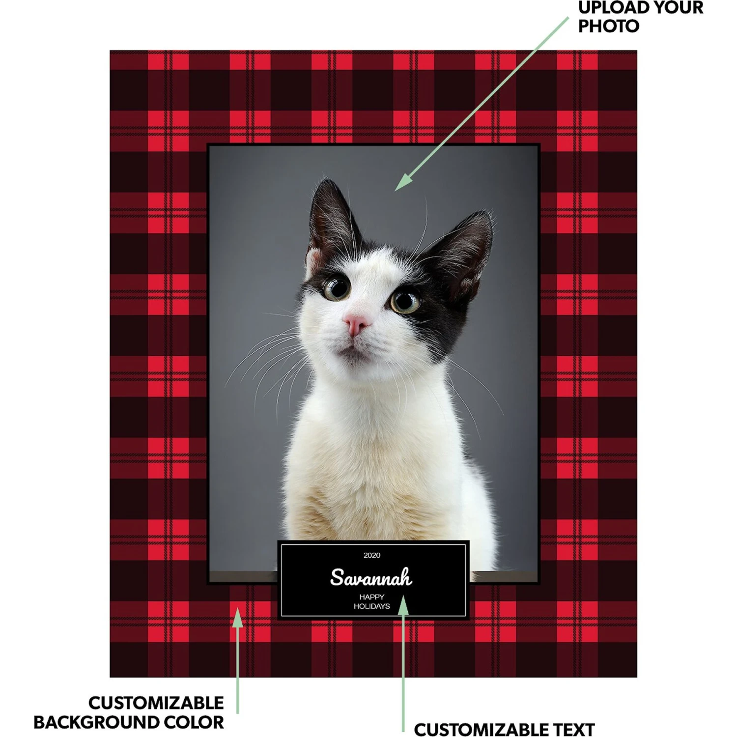 Frisco Plaid Sherpa Fleece Personalized Blanket 4 Frisco Plaid Sherpa Fleece Personalized Blanket - Image 2