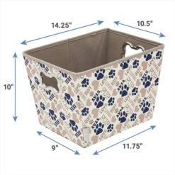 Frisco Rectangle Collapsible Pet Toy Storage Bin, Tan Novelty Paws 9 Frisco Rectangle Collapsible Pet Toy Storage Bin, Tan Novelty Paws -Chewy 250581 PT2. AC SS1800 V1613773601