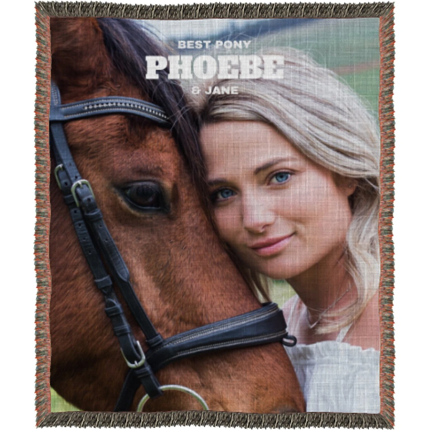 Frisco Portrait Woven Throw Personalized Blanket 3 Frisco Portrait Woven Throw Personalized Blanket