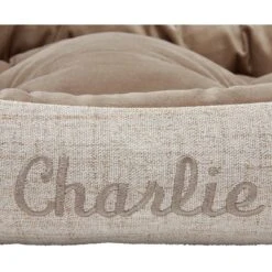 Frisco Rectangular Personalized Bolster Dog Bed W/Removable Cover, Beige, X-Large 14 Frisco Rectangular Personalized Bolster Dog Bed W/Removable Cover, Beige, X-Large -Chewy 252615 PT4. AC SS1800 V1604500616