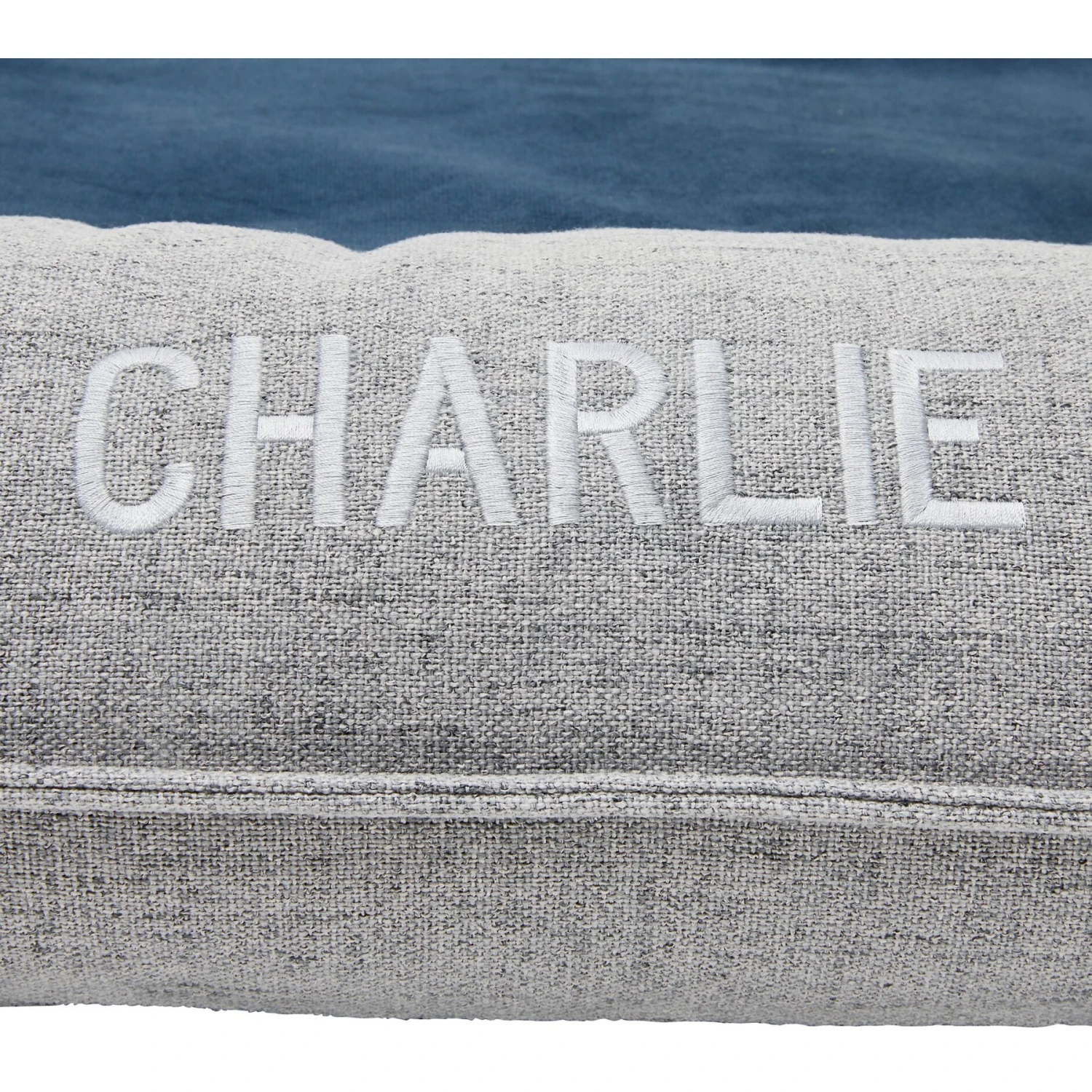 Frisco Orthopedic Personalized Bolster Dog Bed W/Removable Cover, Harbour Blue, Large 8 Frisco Orthopedic Personalized Bolster Dog Bed W/Removable Cover, Harbour Blue, Large - Image 6