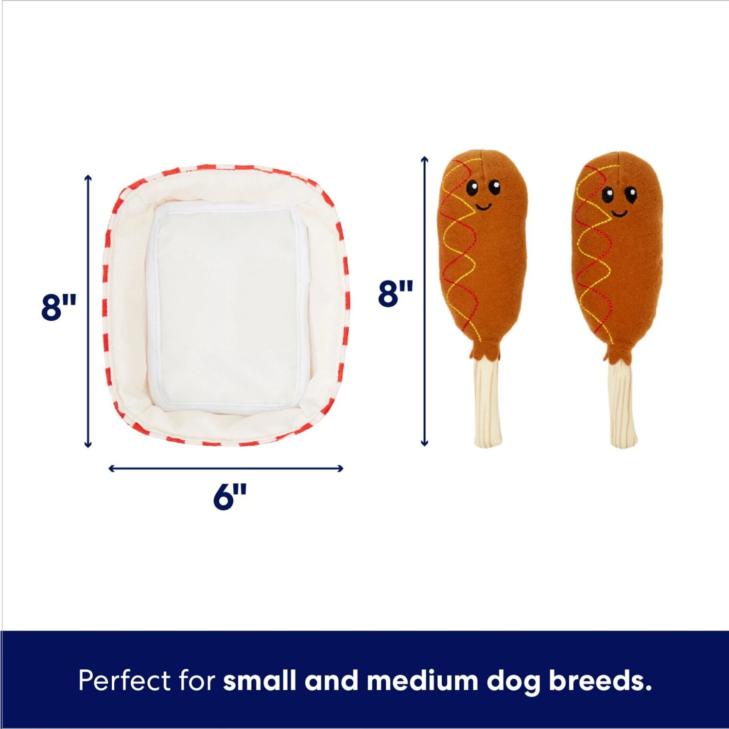 Frisco Corndog Interactive Plush Squeaky Dog Toy 4 Frisco Corndog Interactive Plush Squeaky Dog Toy - Image 2