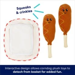 Frisco Corndog Interactive Plush Squeaky Dog Toy 10 Frisco Corndog Interactive Plush Squeaky Dog Toy -Chewy 252746 PT2. AC SS1800 V1695760990