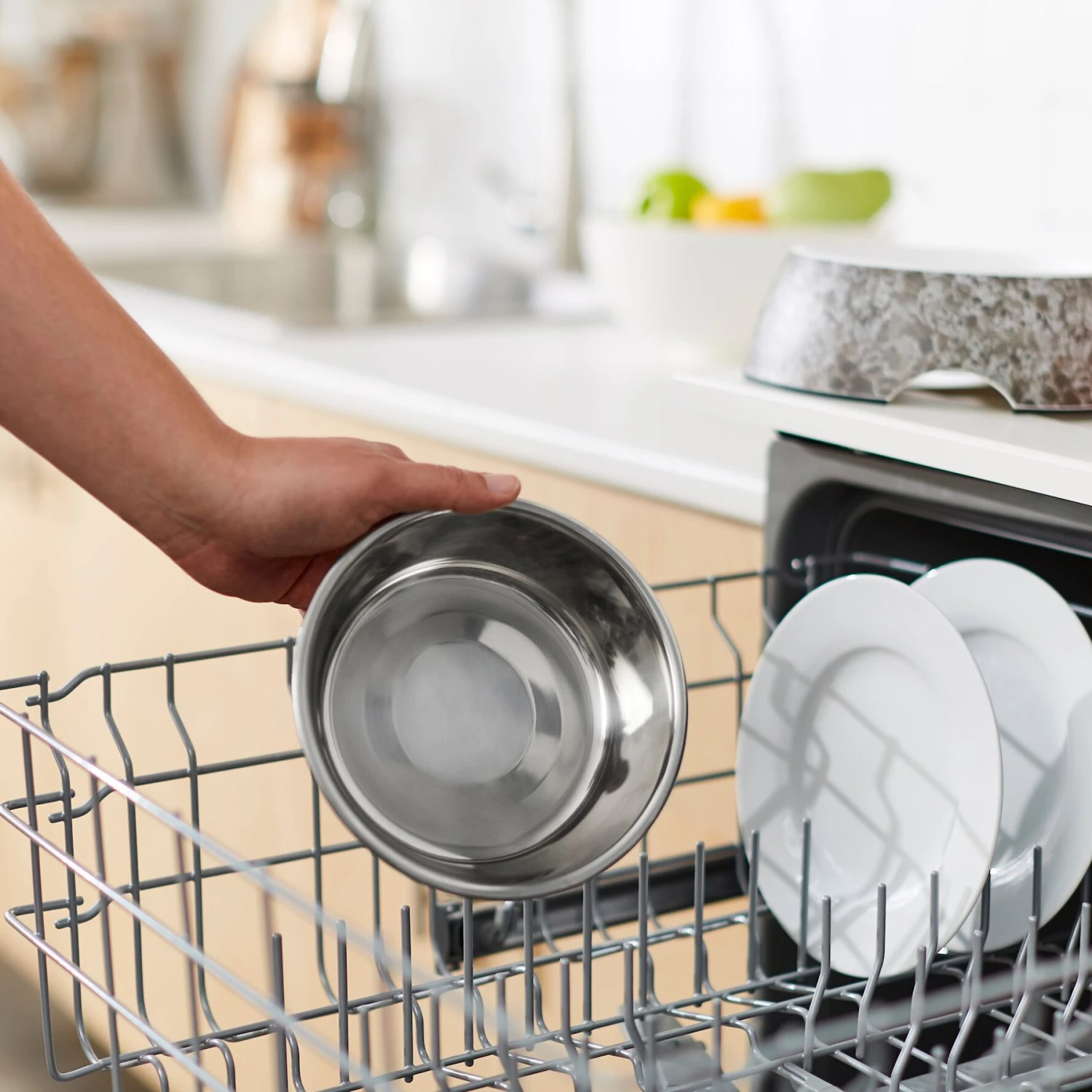 Frisco Black Marble Design Stainless Steel Dog & Cat Bowl 10 Frisco Black Marble Design Stainless Steel Dog & Cat Bowl - Image 8