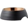 Frisco Matte Black Design Light Copper Stainless Steel Dog & Cat Bowl