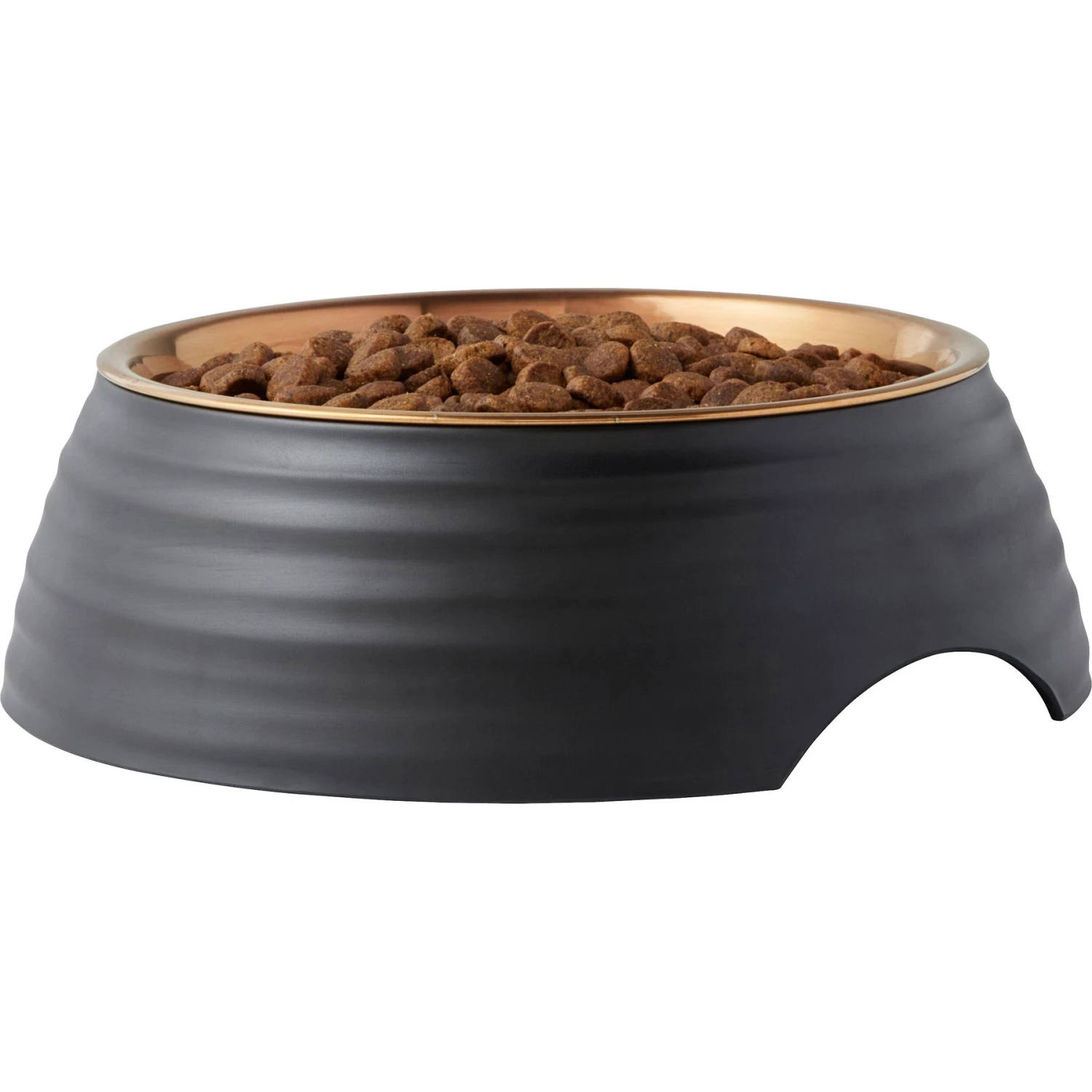 Frisco Matte Black Design Light Copper Stainless Steel Dog & Cat Bowl 6 Frisco Matte Black Design Light Copper Stainless Steel Dog & Cat Bowl - Image 4