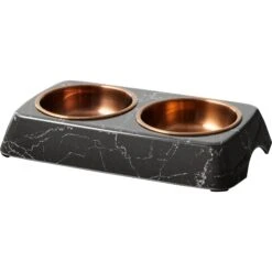 Frisco Copper Stainless Steel Double Dog & Cat Bowls With Black Marble Stand 16 Frisco Copper Stainless Steel Double Dog & Cat Bowls With Black Marble Stand -Chewy 253058 PT6. AC SS1800 V1616595467