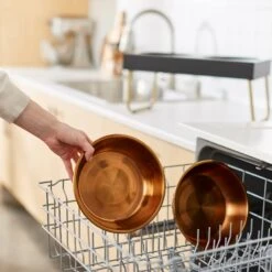 Frisco Copper Stainless Steel Elevated Foldable Double Dog & Cat Bowls -Chewy 253060 PT7. AC SS1800 V1616595568