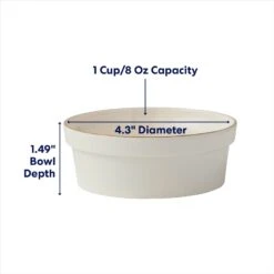 Frisco Gold Trim Melamine Dog & Cat Bowl -Chewy 253062 PT1. AC SS1800 V1692728309