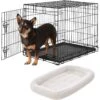 Frisco Heavy Duty Fold & Carry Single Door Collapsible Wire Dog Crate & Frisco Quilted Dog Crate Mat 2 Frisco Heavy Duty Fold & Carry Single Door Collapsible Wire Dog Crate & Frisco Quilted Dog Crate Mat -Chewy 255551 MAIN. AC SS1800 V1604096525