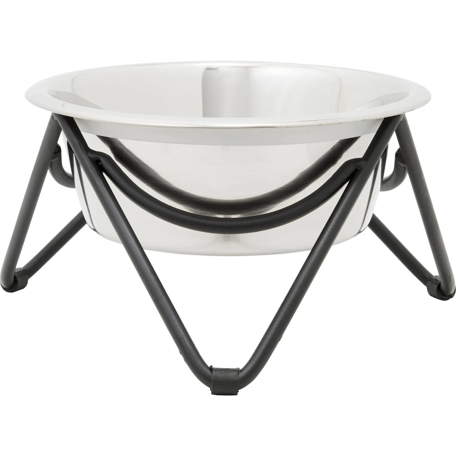 Frisco Triangle Iron Non-Skid Elevated Dog & Cat Bowl 3 Frisco Triangle Iron Non-Skid Elevated Dog & Cat Bowl
