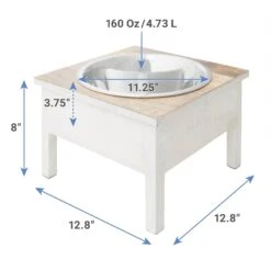Frisco Farm House Wood Elevated Non-Skid Stainless Steel Dog Bowl -Chewy 257160 PT1. AC SS1800 V1612480030