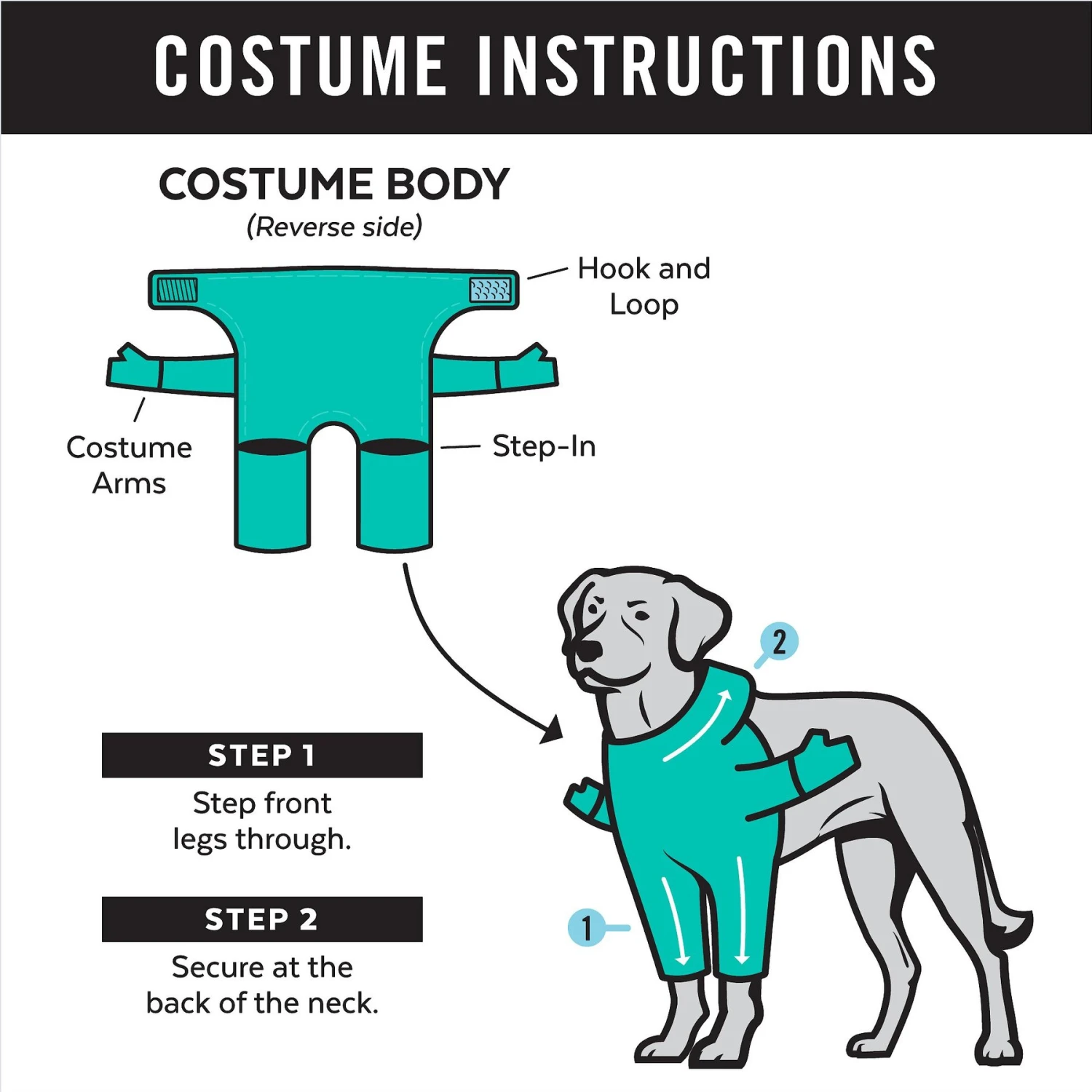 Frisco Front Walking Superhero Dog & Cat Costume 5 Frisco Front Walking Superhero Dog & Cat Costume - Image 3